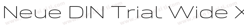 Neue DIN Trial Wide XBold字体转换